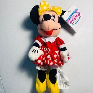 vintage The Disney Store mini bean bag plush stuffed animal Minnie Mouse 8 inch